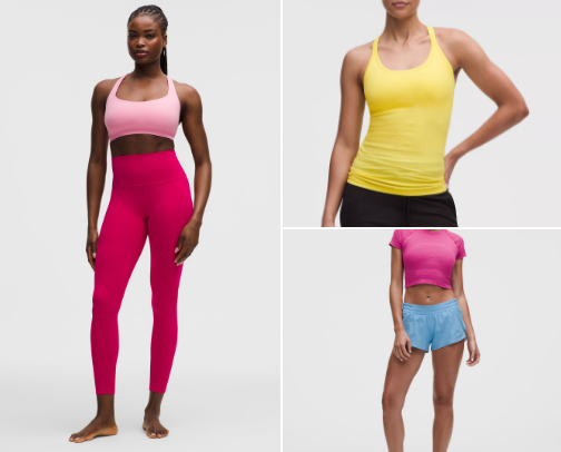 Workout clothing cover photo collage
