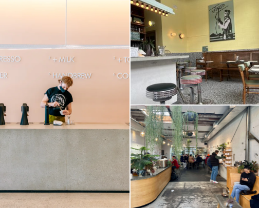 cute wfh cafes cover photo collage