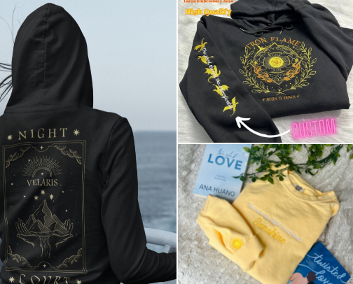 Hoodie's for book girls cover photo collage