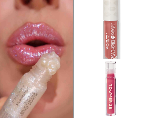 The best lip gloss if you just want shimmer and confidence to your look🌟 cover photo collage