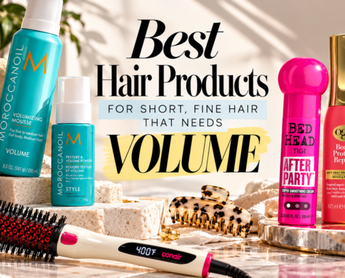 Best Hair Products for Short, Fine Hair That Needs Volume cover photo collage