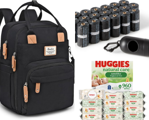 Whats in my diaper bag? cover photo collage