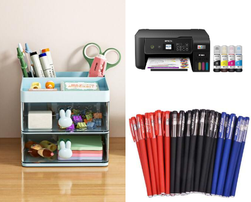 Stationary & Office Essentials cover photo collage