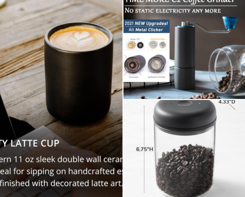 The Aesthetic At-Home Coffee Bar & Slow Morning Routine cover photo collage