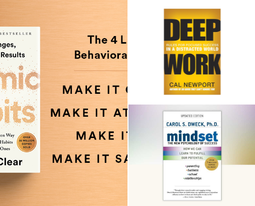 Books for Better Habits, Discipline & Focus cover photo collage