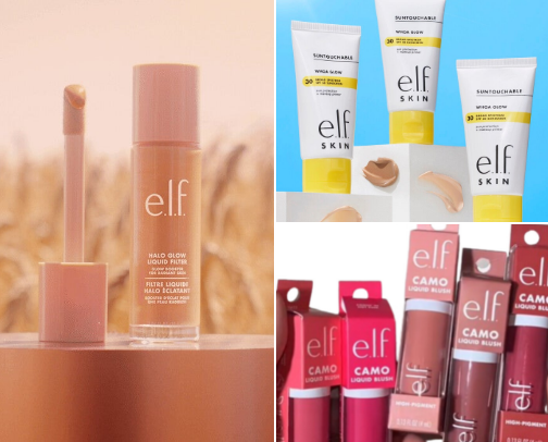 Makeup products 💄 cover photo collage