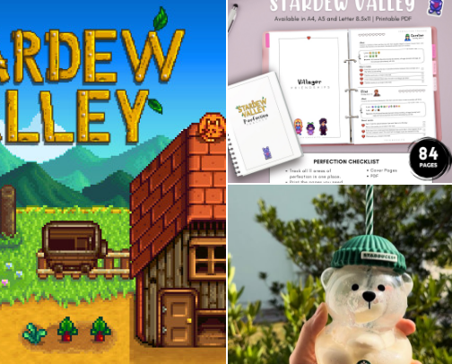 Stardew Valley Cozy Gaming Essentials cover photo collage