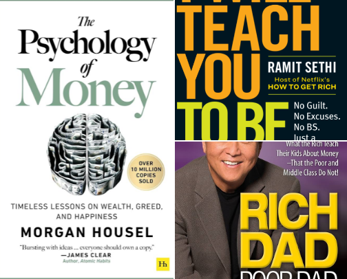 The Personal Finance Books I’m Reading In 2026 cover photo collage