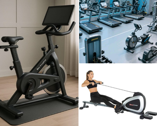 Gym Equipments for small space cover photo collage
