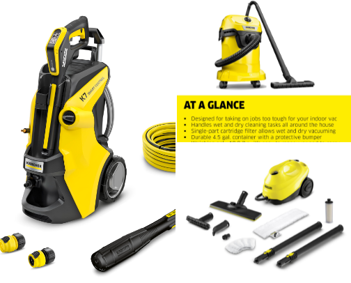 Karcher Products - best recommendations for car washing  very heavy duty preassure washer and vacuum cleaner cover photo collage