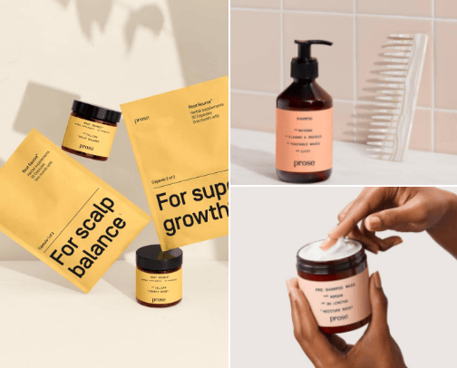 Prose haircare🪮 cover photo collage