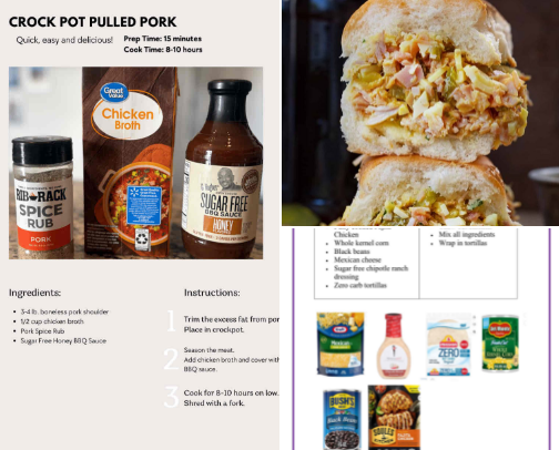 Quick, affordable, healthy and delicious recipes cover photo collage