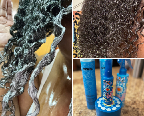 Amika Hydro Rush for 4C Hair 💦 | My Hydration Routine cover photo collage