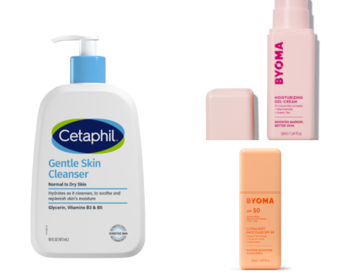 my perfected skincare routine - AM cover photo collage