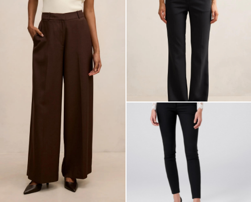 Forever New Petite pants cover photo collage