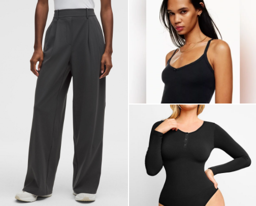 Timeless clothing pieces cover photo collage