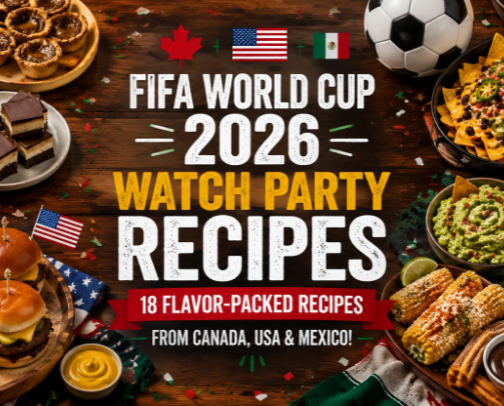 🌎⚽FIFA World Cup 2026 Watch Party Recipes cover photo collage