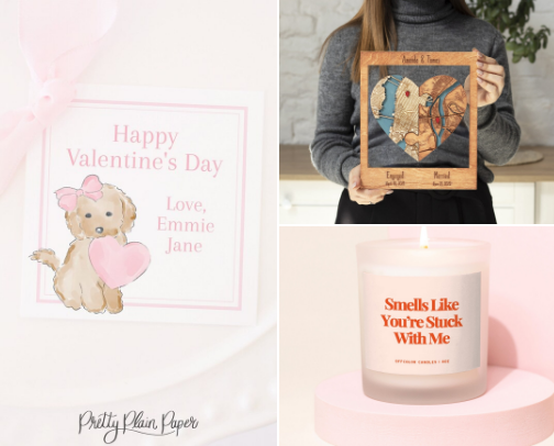Valentine day gifts for him cover photo collage