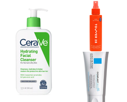 Irritated Skin Must-Haves 💧🫐🧊 cover photo collage
