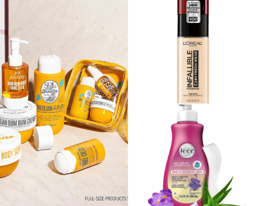 Beauty Products cover photo collage