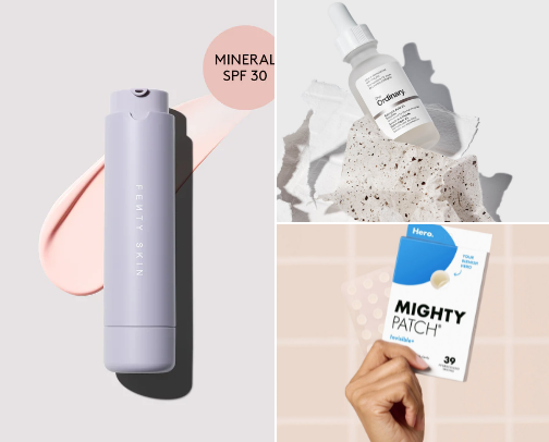 Acne-Prone Skin Relief Essentials🤍 cover photo collage
