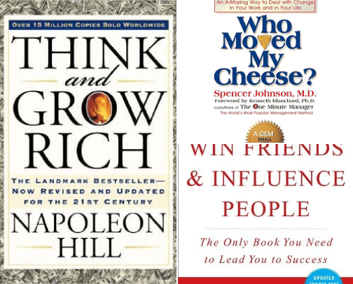 Self Development Books cover photo collage