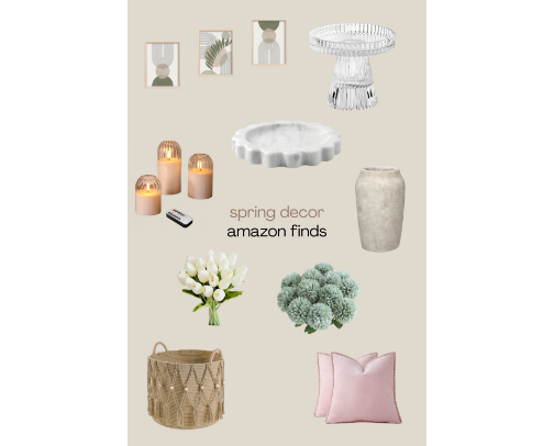 Spring Decor Amazon Finds cover photo collage