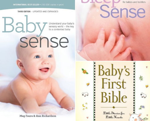 Books for mommy and baby cover photo collage