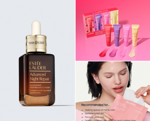 Nighttime skincare essentials cover photo collage
