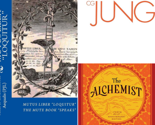 The Alchemist’s Library For Quiet Transformation cover photo collage