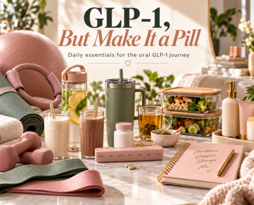 GLP-1, But Make It a Pill cover photo collage