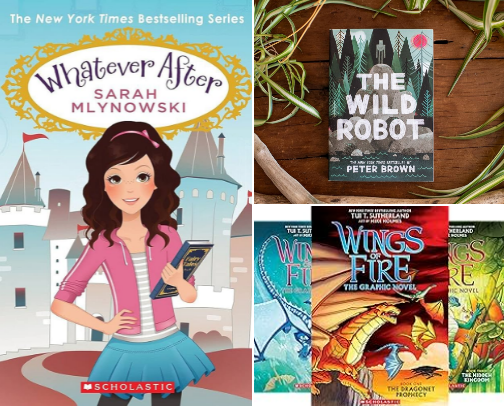 Chapter Books my 9 year olds can’t put down! cover photo collage