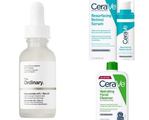 Affordable skincare cover photo collage