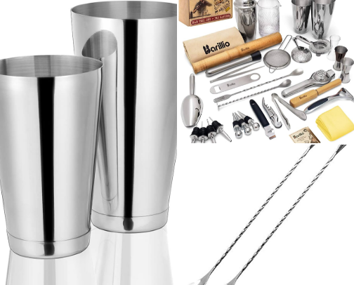 The Home Bar & Cocktail Essentials Gift Guide (Mixologist Edition) cover photo collage