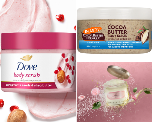 Glow Girlies’ Body Scrub Picks cover photo collage