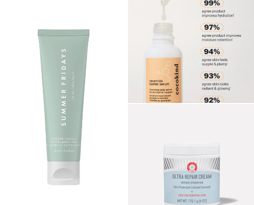 favorite beauty products cover photo collage