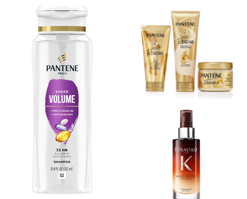 Haircare Products for Long, Shiny, Healthy Hair cover photo collage