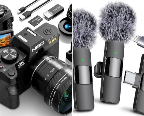 Aesthetic Tech & Content Gear cover photo collage