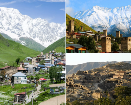 Places to visit in 📍Georgia cover photo collage