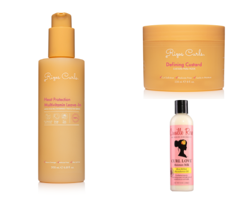 Curly hair care cover photo collage