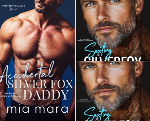 Read Free - Accidental Silver Fox Daddy: An Age Gap Single Dad Romance (Unintentionally Yours) Collection cover photo collage