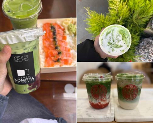 matcha that i adore 🍵 cover photo collage