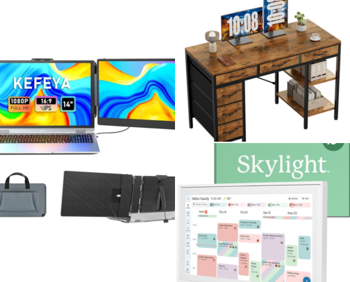 Home office cover photo collage