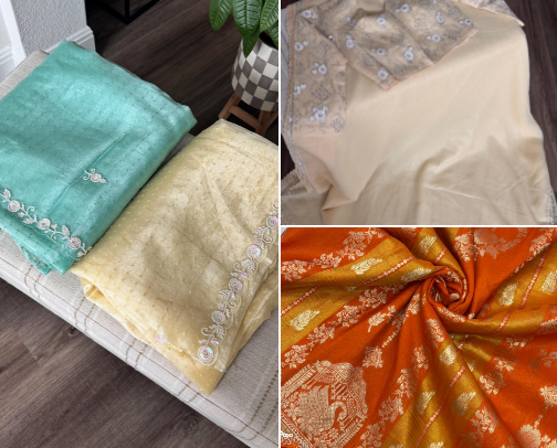 Indian Sarees, Jewellery & Accessories I Love from Etsy cover photo collage