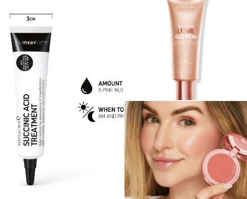 Makeup routine cover photo collage