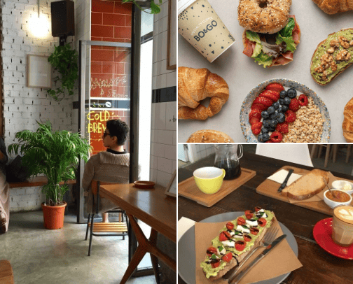 Coffee shops to work on Laptop ☕💻 Madrid cover photo collage