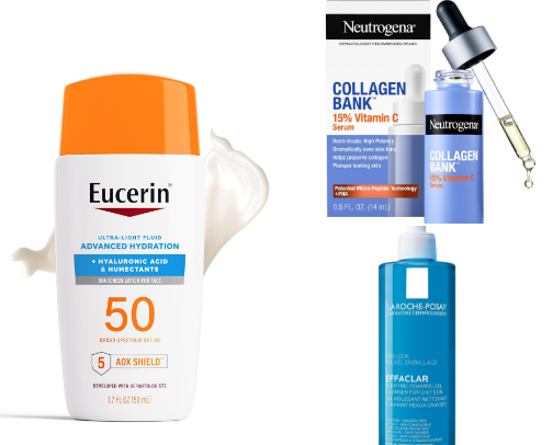 My skin care holy grails cover photo collage