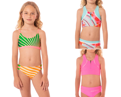 ON SALE NOW: Girls Swim Suit Recs We Love! cover photo collage