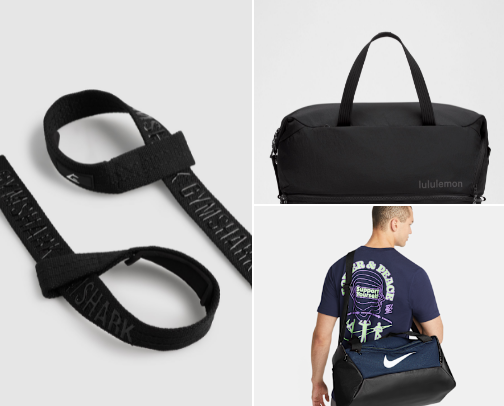 Gym bag must haves to keep you lifting heavy and looking great cover photo collage