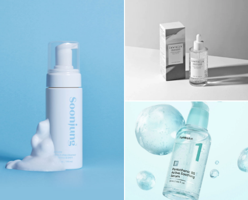 korean skincare that cleared my adult acne, from yesstyle ✨ cover photo collage